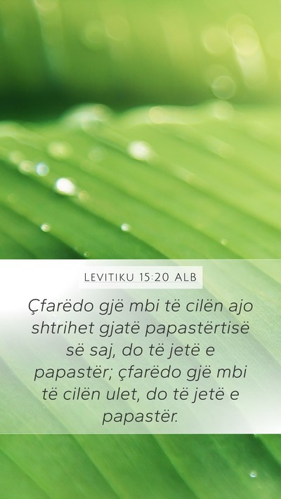 Levitiku 15:20 ALB Bible Verse Image