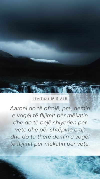 Levitiku 16:11 ALB Bible Verse Image