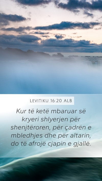 Levitiku 16:20 ALB Bible Verse Image