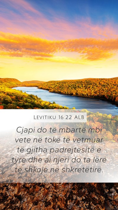 Levitiku 16:22 ALB Bible Verse Image