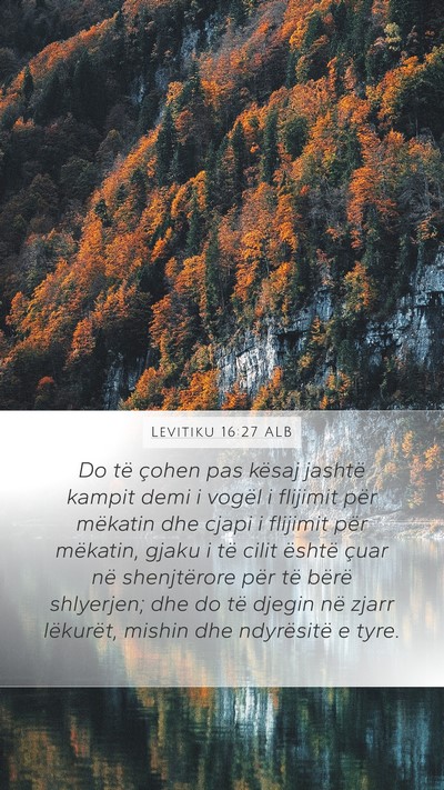 Levitiku 16:27 ALB Bible Verse Image