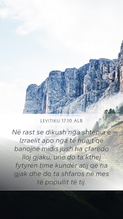 Levitiku 17:10 ALB Bible Verse Image