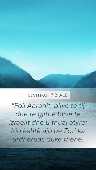 Levitiku 17:2 ALB Bible Verse Image
