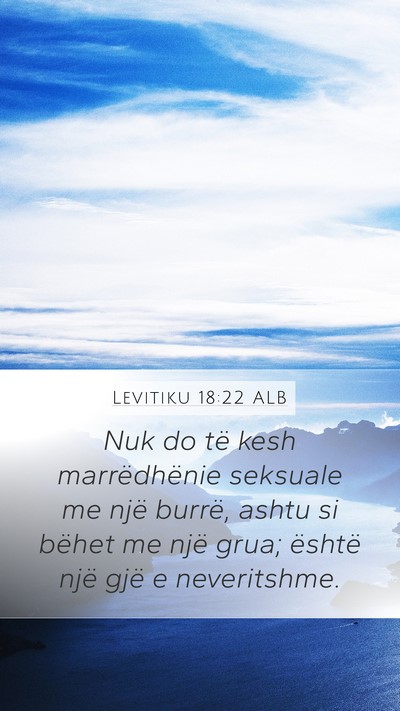 Levitiku 18:22 ALB Bible Verse Image