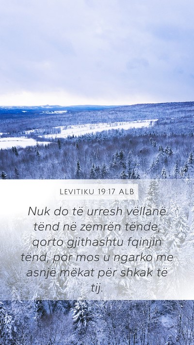 Levitiku 19:17 ALB Bible Verse Image