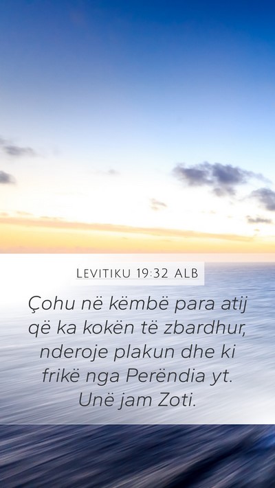 Levitiku 19:32 ALB Bible Verse Image