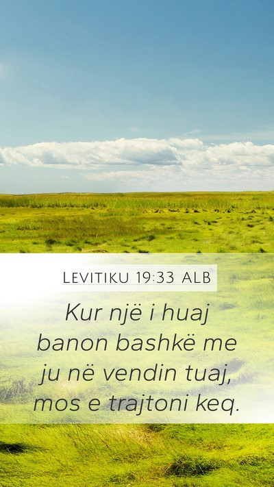 Levitiku 19:33 ALB Bible Verse Image