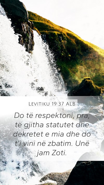 Levitiku 19:37 ALB Bible Verse Image