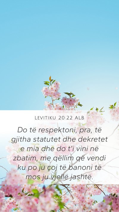 Levitiku 20:22 ALB Bible Verse Image