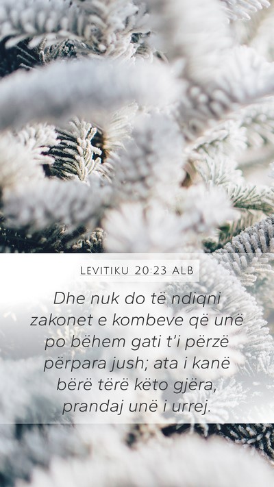 Levitiku 20:23 ALB Bible Verse Image