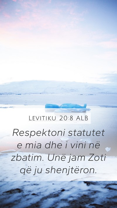 Levitiku 20:8 ALB Bible Verse Image
