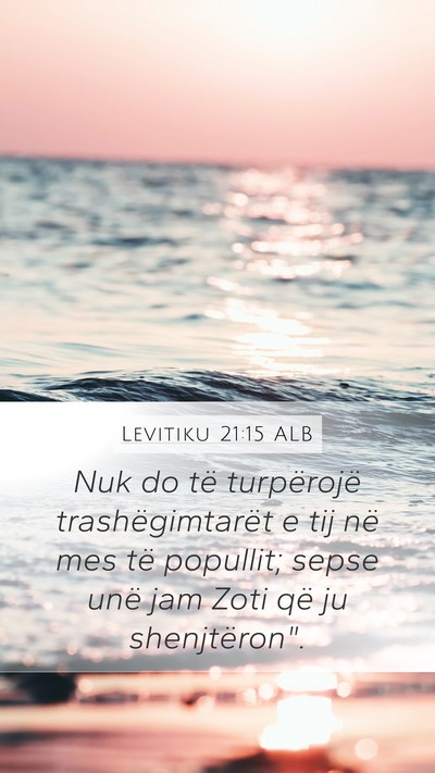 Levitiku 21:15 ALB Bible Verse Image