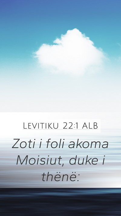 Levitiku 22:1 ALB Bible Verse Image
