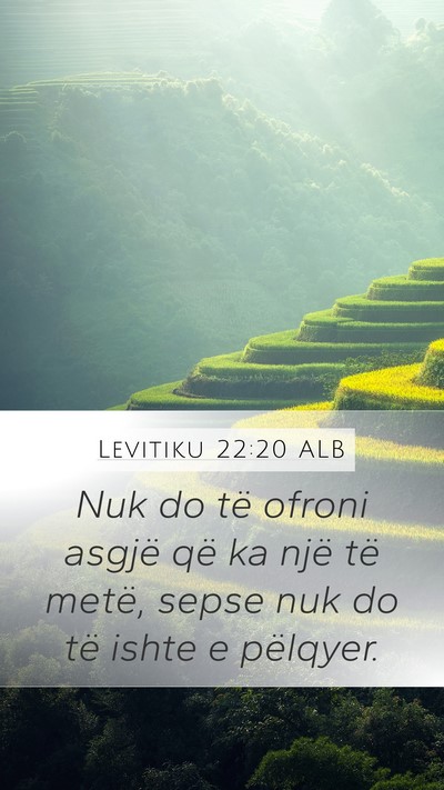 Levitiku 22:20 ALB Bible Verse Image