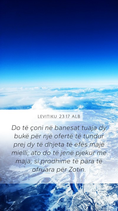 Levitiku 23:17 ALB Bible Verse Image