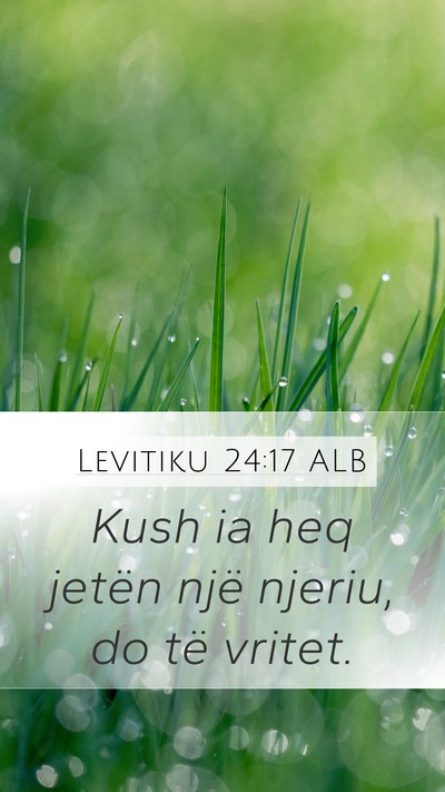 Levitiku 24:17 ALB Bible Verse Image