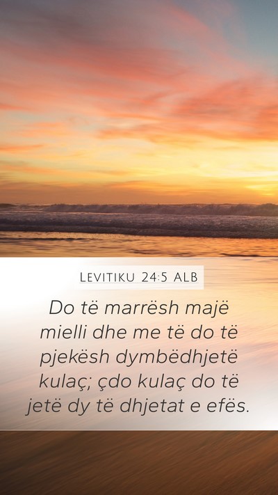 Levitiku 24:5 ALB Bible Verse Image