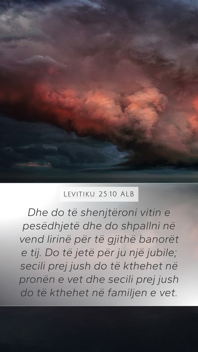 Levitiku 25:10 ALB Bible Verse Image