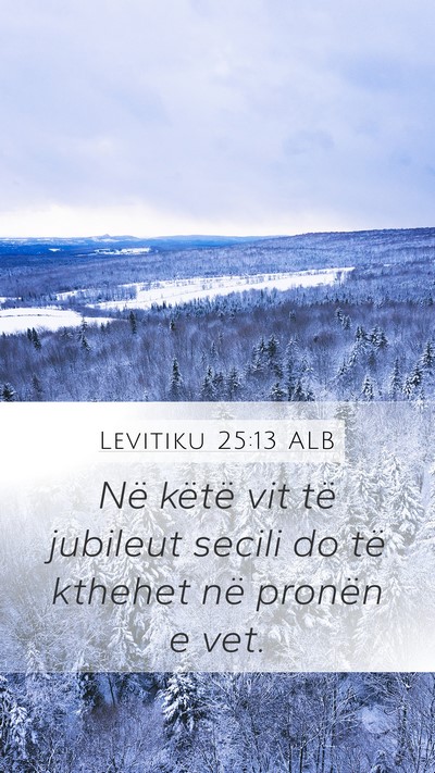 Levitiku 25:13 ALB Bible Verse Image