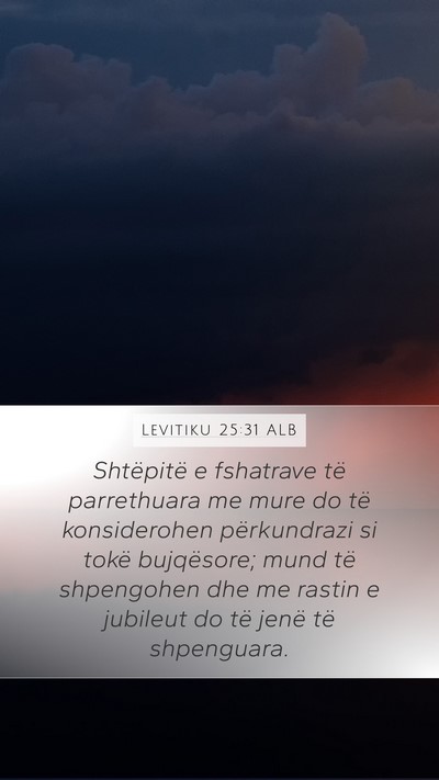 Levitiku 25:31 ALB Bible Verse Image