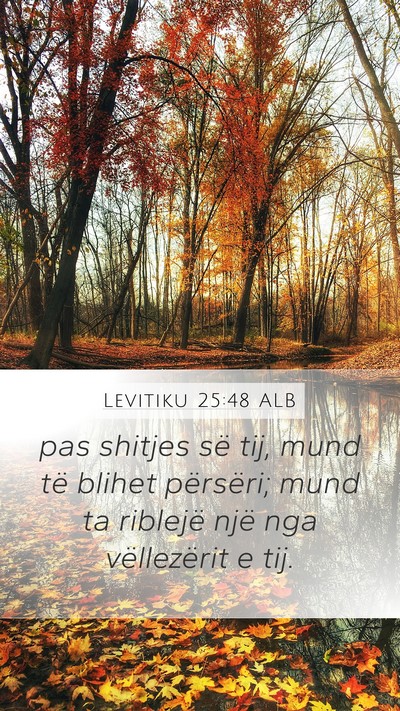 Levitiku 25:48 ALB Mobile Phone Wallpaper - pas shitjes së tij, mund të blihet përsëri; - Mobile Bible Verse Wallpaper