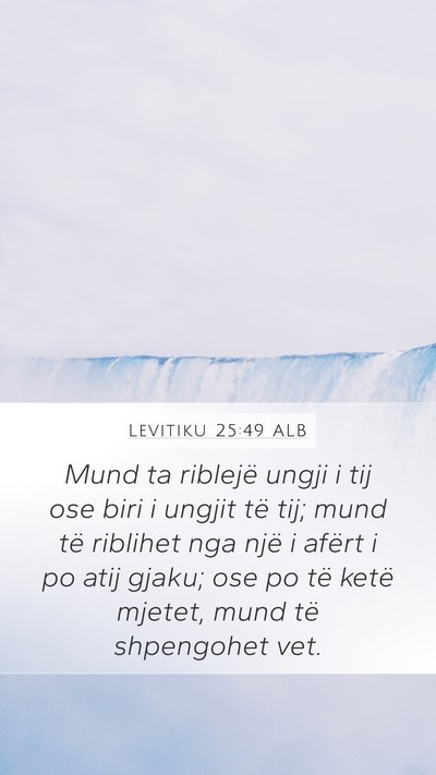 Levitiku 25:49 ALB Bible Verse Image