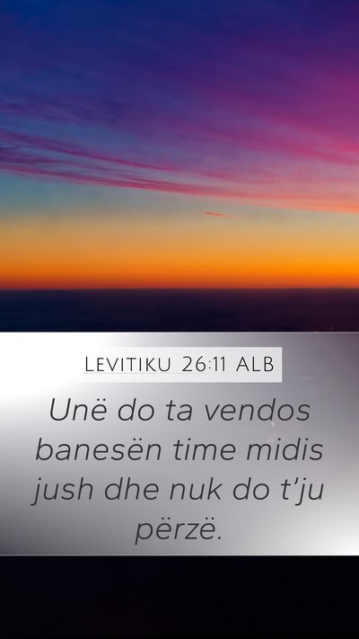Levitiku 26:11 ALB Bible Verse Image