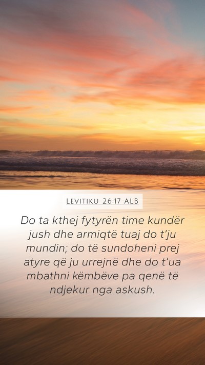 Levitiku 26:17 ALB Bible Verse Image