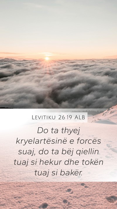 Levitiku 26:19 ALB Bible Verse Image