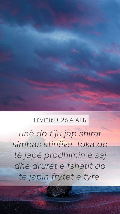 Levitiku 26:4 ALB Bible Verse Image