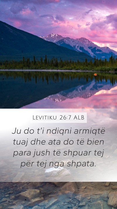 Levitiku 26:7 ALB Bible Verse Image