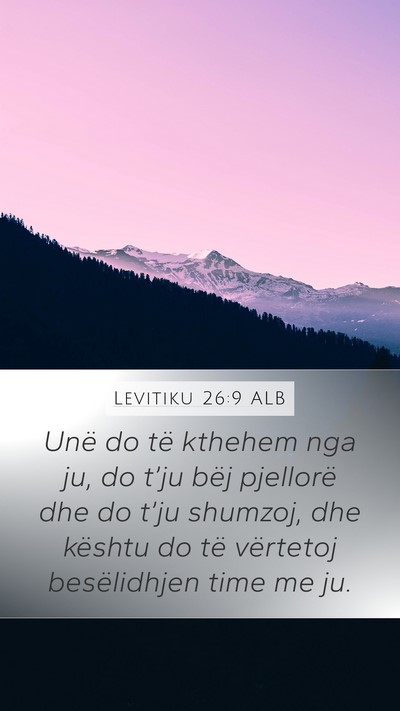 Levitiku 26:9 ALB Bible Verse Image