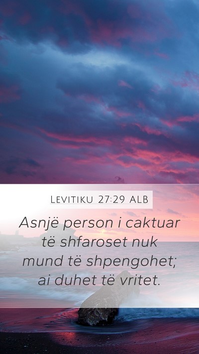 Levitiku 27:29 ALB Bible Verse Image