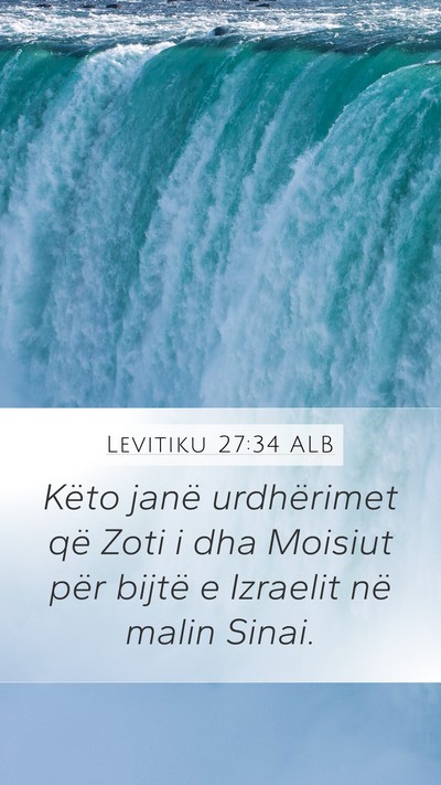 Levitiku 27:34 ALB Bible Verse Image