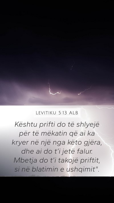 Levitiku 5:13 ALB Bible Verse Image