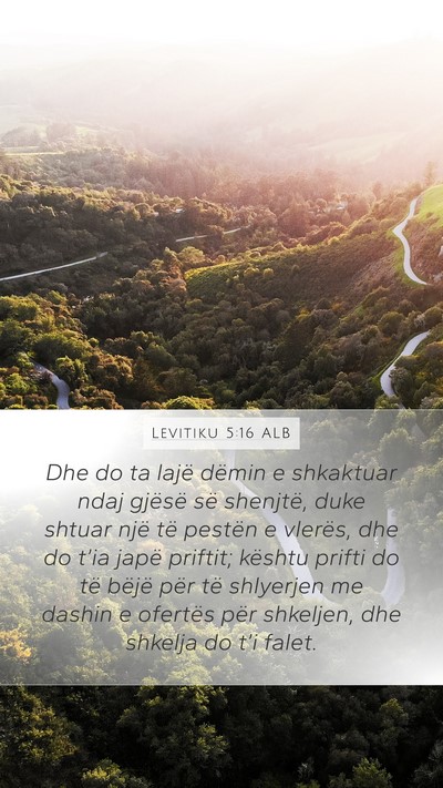 Levitiku 5:16 ALB Bible Verse Image
