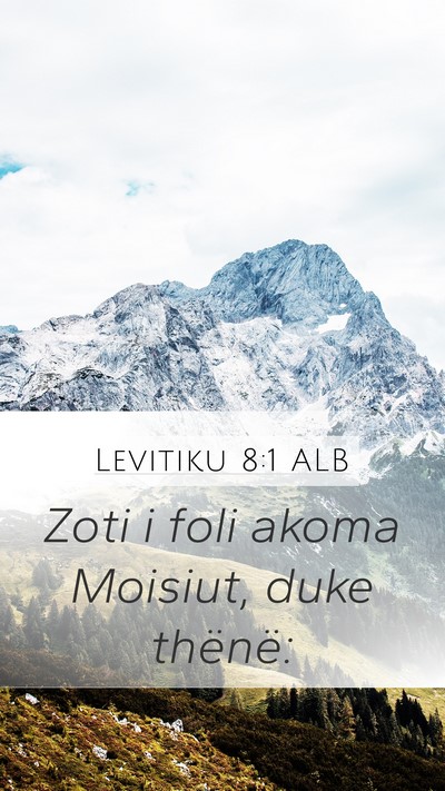 Levitiku 8:1 ALB Bible Verse Image