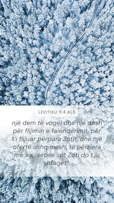 Levitiku 9:4 ALB Bible Verse Image