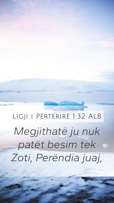 Ligji i Përtërirë 1:32 ALB Bible Verse Image
