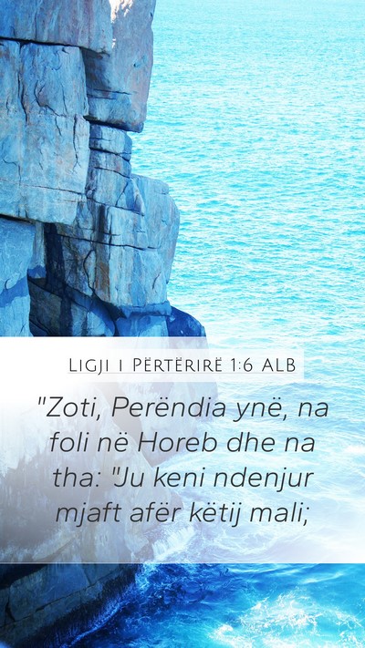 Ligji i Përtërirë 1:6 ALB Bible Verse Image