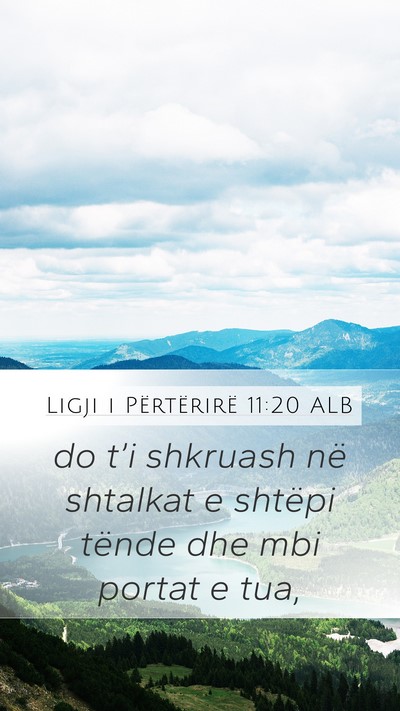Ligji i Përtërirë 11:20 ALB Bible Verse Image