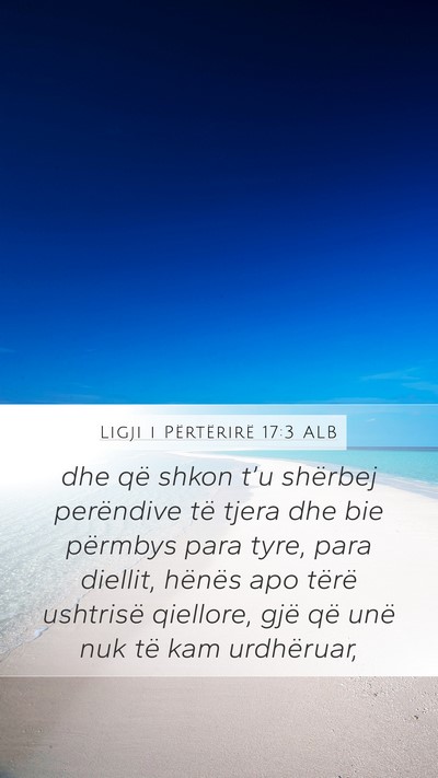 Ligji i Përtërirë 17:3 ALB Bible Verse Image