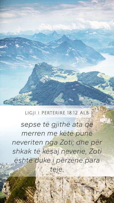 Ligji i Përtërirë 18:12 ALB Bible Verse Image
