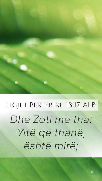 Ligji i Përtërirë 18:17 ALB Bible Verse Image