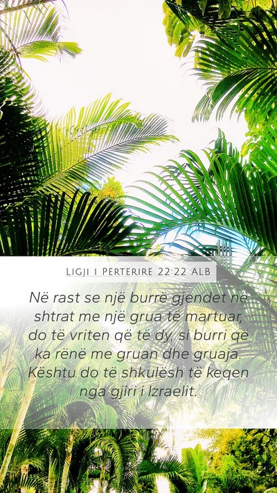 Ligji i Përtërirë 22:22 ALB Bible Verse Image