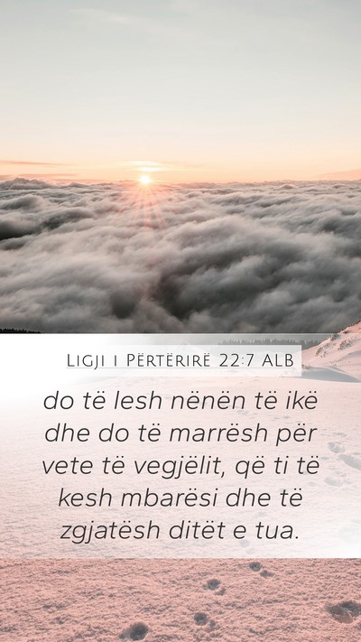 Ligji i Përtërirë 22:7 ALB Bible Verse Image
