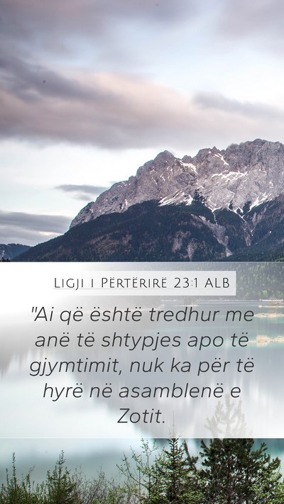 Ligji i Përtërirë 23:1 ALB Mobile Phone Wallpaper - 