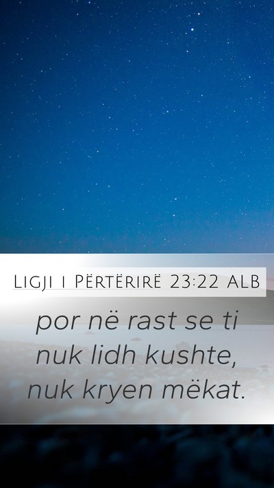 Ligji i Përtërirë 23:22 ALB Bible Verse Image