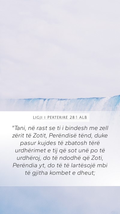 Ligji i Përtërirë 28:1 ALB Mobile Phone Wallpaper - 