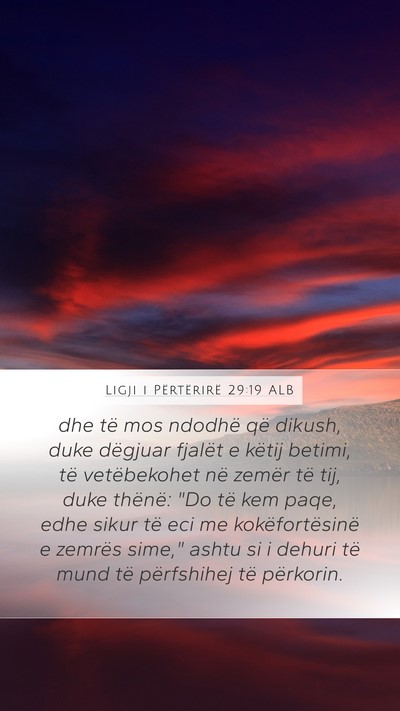 Ligji i Përtërirë 29:19 ALB Bible Verse Image